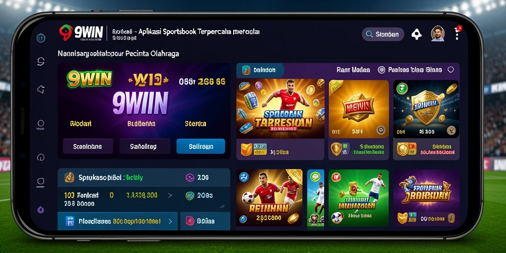 Screenshot gameplay 9WIN menampilkan taruhan olahraga yang seru.