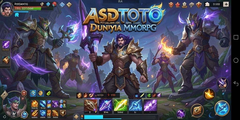 Tampilan gameplay menarik dari ASDTOTO yang menampilkan pertarungan MMORPG.