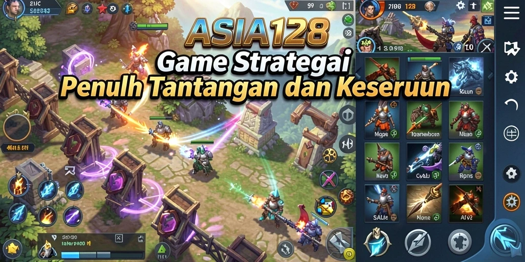 Tampilan gameplay ASIA128 yang mendebarkan dan penuh strategi.