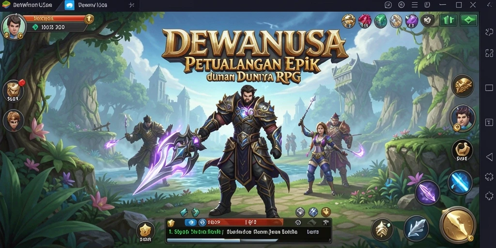 Gambaran gameplay menarik di dunia RPG fantasi.