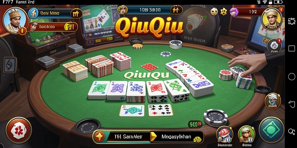 Gameplay seru dalam F7F7 saat bermain QiuQiu.
