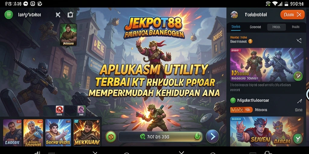 Tampilan aplikasi JEKPOT88 dengan fitur manajemen tugas yang canggih.
