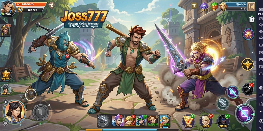 Tampilan menarik dari gameplay seru JOSS777 yang penuh strategi.