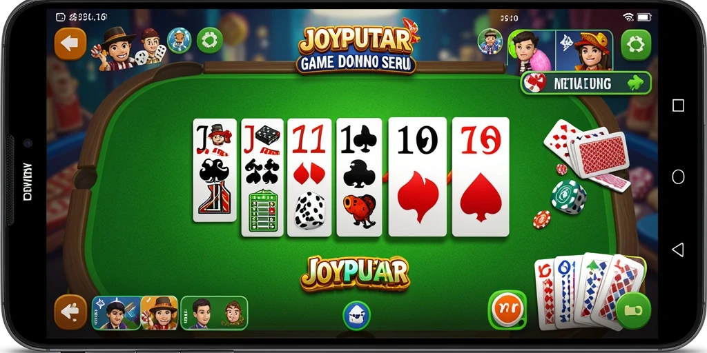 Tampilan gameplay seru dari game Domino JOYPUTAR.