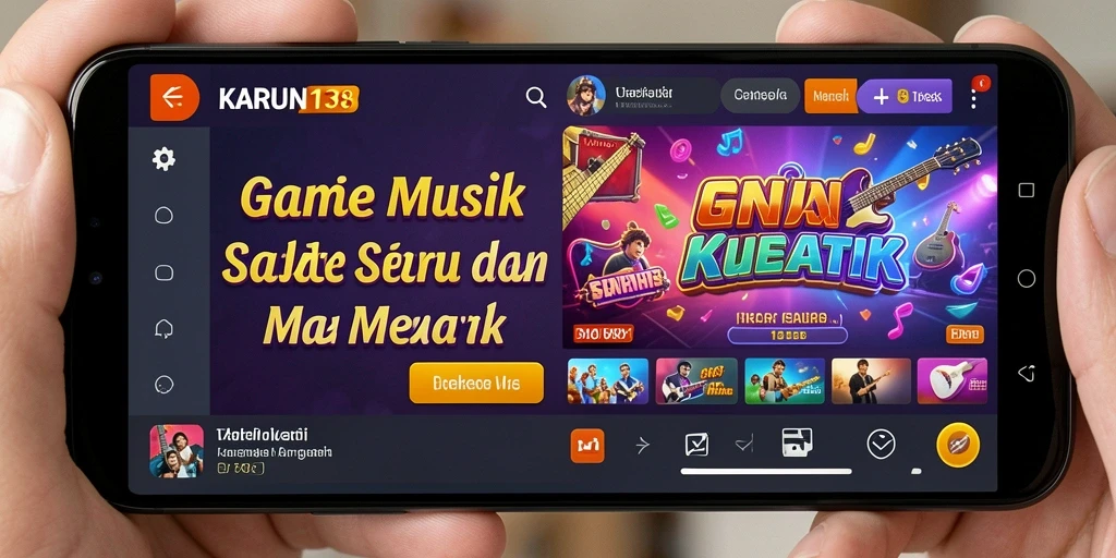 Tangkapan layar gameplay KARUN138 yang menampilkan pemain menikmati musik.