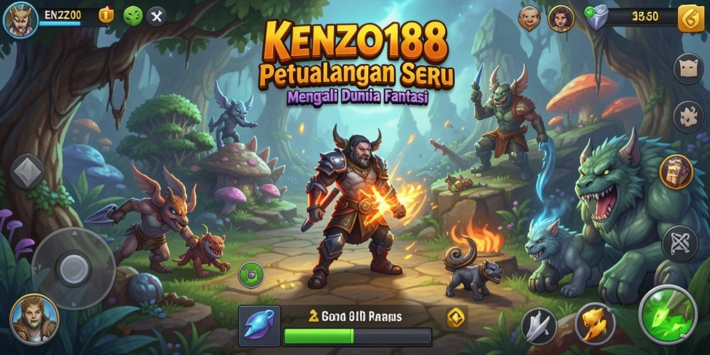 Gameplay seru KENZO188 yang menampilkan petualangan menantang.