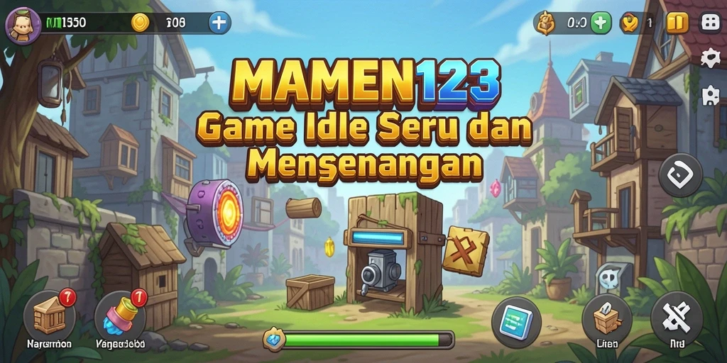 Tampilan gameplay seru di MAMEN123 dengan berbagai aktivitas Idle.
