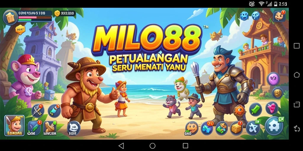 Tampilan gameplay seru dalam petualangan MILO88.
