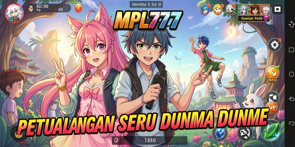 Screenshot MPL777 menampilkan karakter Anime dalam aksi pertarungan yang menarik.