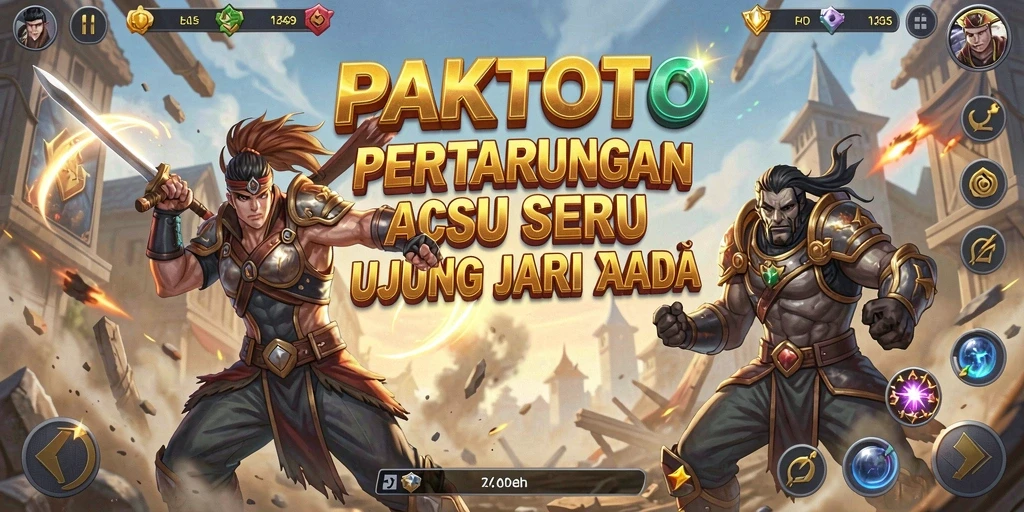 Tampilan menarik dari gameplay seru PAKTOTO saat pertarungan terjadi.