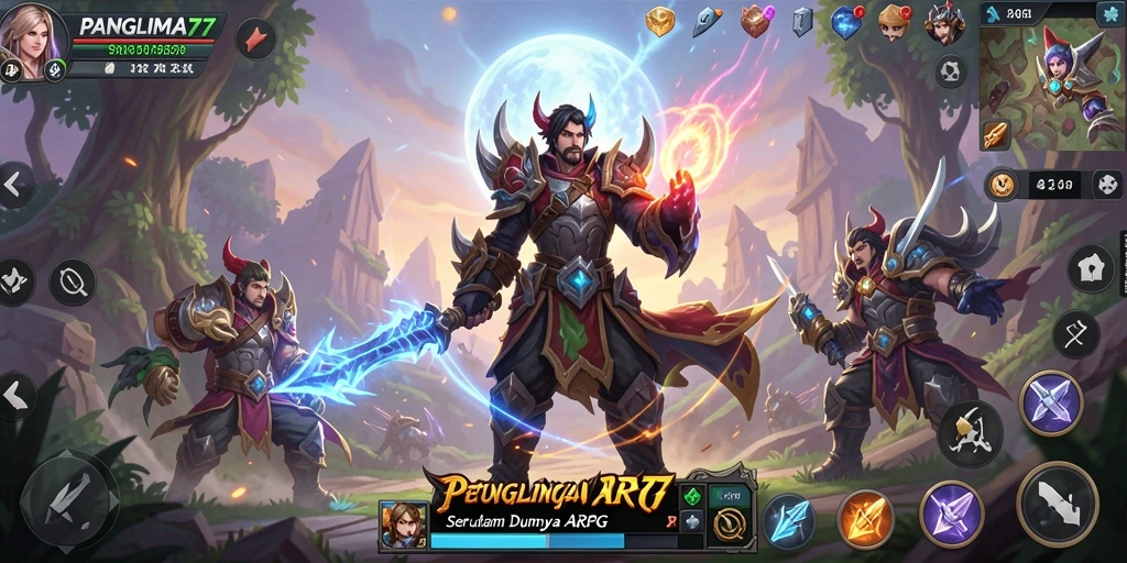 Tangkapan layar dari gameplay ARPG yang mengesankan di PANGLIMA77.