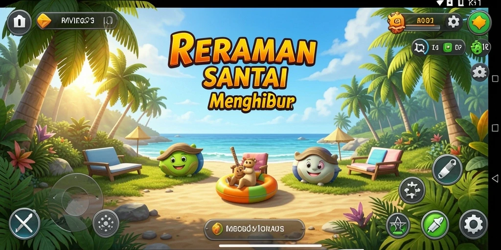 Screenshot utama RVIP1 menampilkan gameplay yang penuh warna dan menyenangkan.