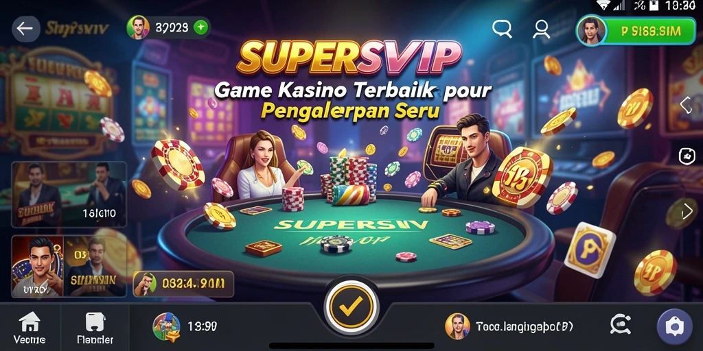 Gameplay menarik dalam SUPERSVIP dengan beragam permainan kasino.
