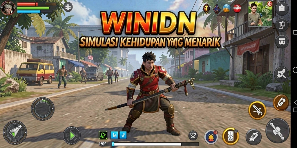 Gameplay WINIDN menunjukkan interaksi karakter yang menarik.